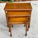Set of 3 Nesting Tables in Solid Cherry Wood NF Furniture Loui