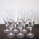 Set of 9 champagne flutes