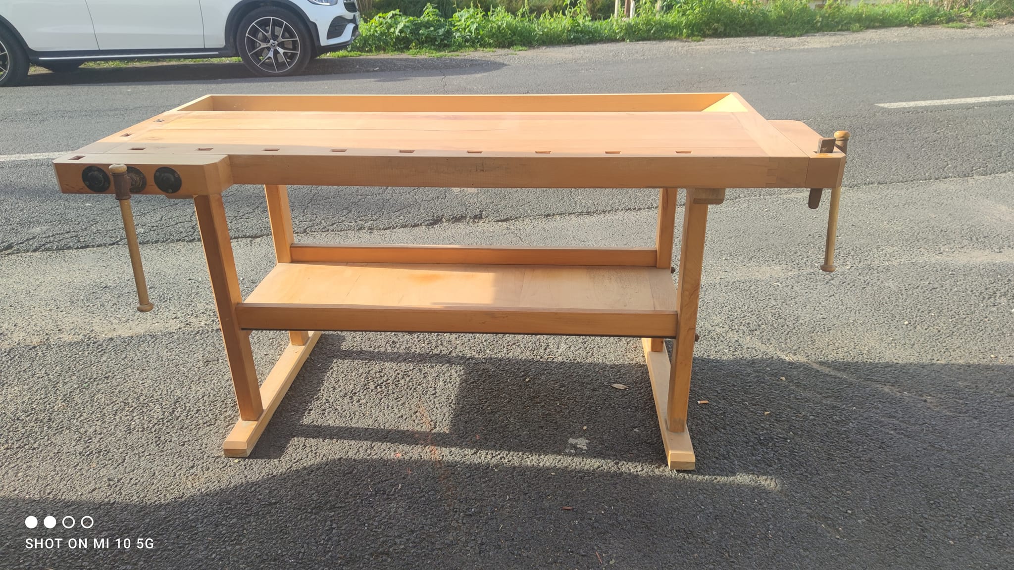 Solid beech workbench
