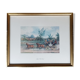 Gravure attelage cheval