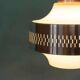 1960s vintage glass pendant light, Swedish pendant.