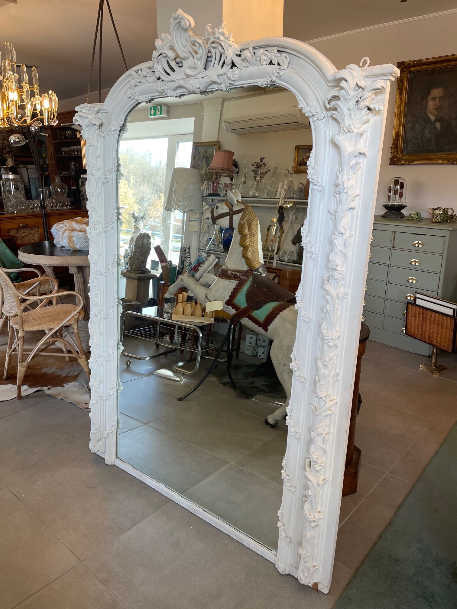 Painted mirror 138x185cm