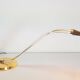 Vintage Cobra Desk Lamp in Brass and Acrylic from Grupo Mci, 1970
