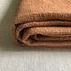 Terracotta tinted hemp harvest tablecloth