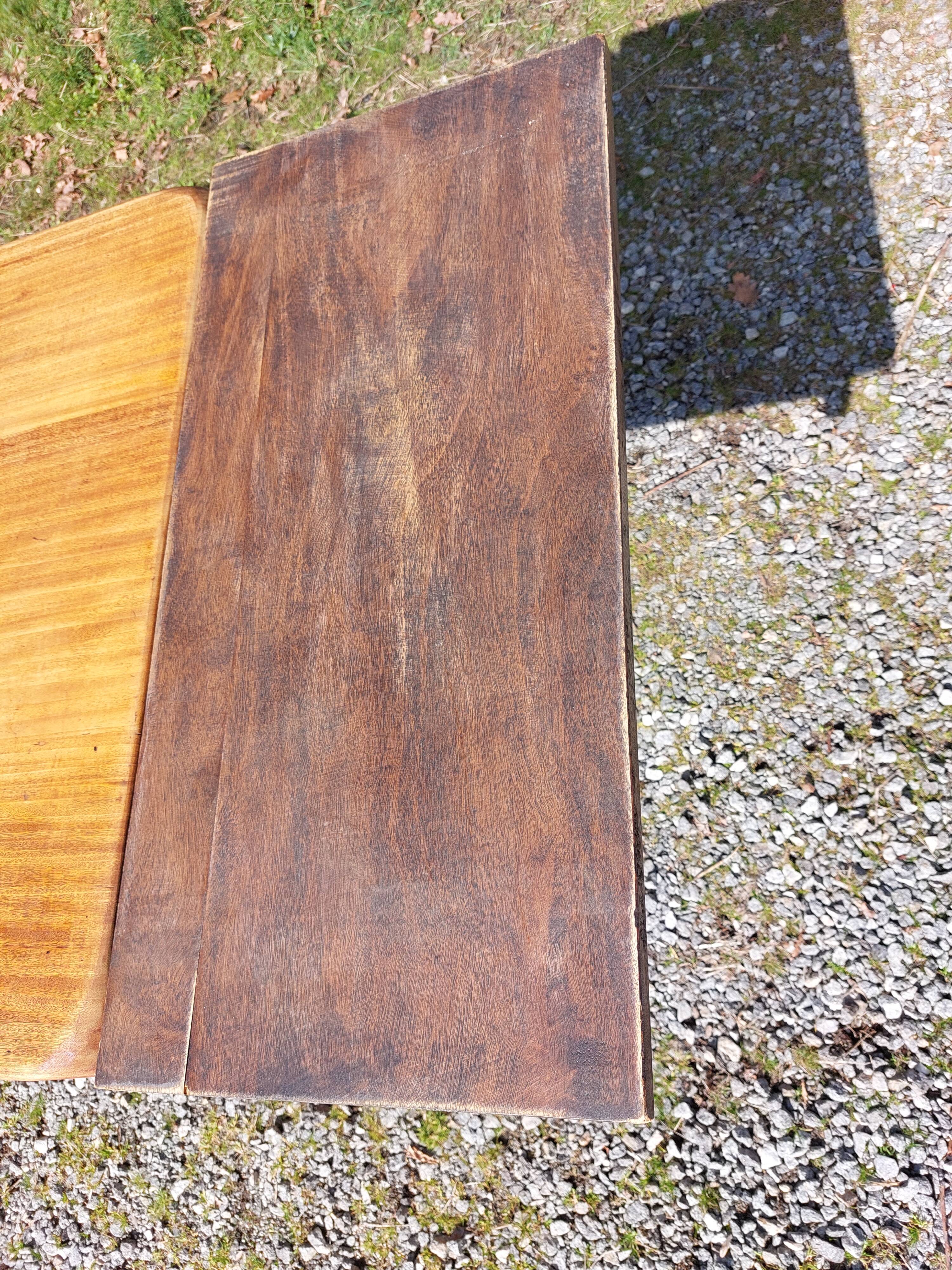 farm table with extensions, solid wood