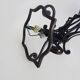 Large 12-light wrought iron hall or living room chandelier. 1960s-70s