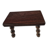 Mini footstool with vintage twisted legs.