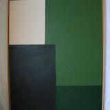 Green composition, acrylic on stretched canvas 2023