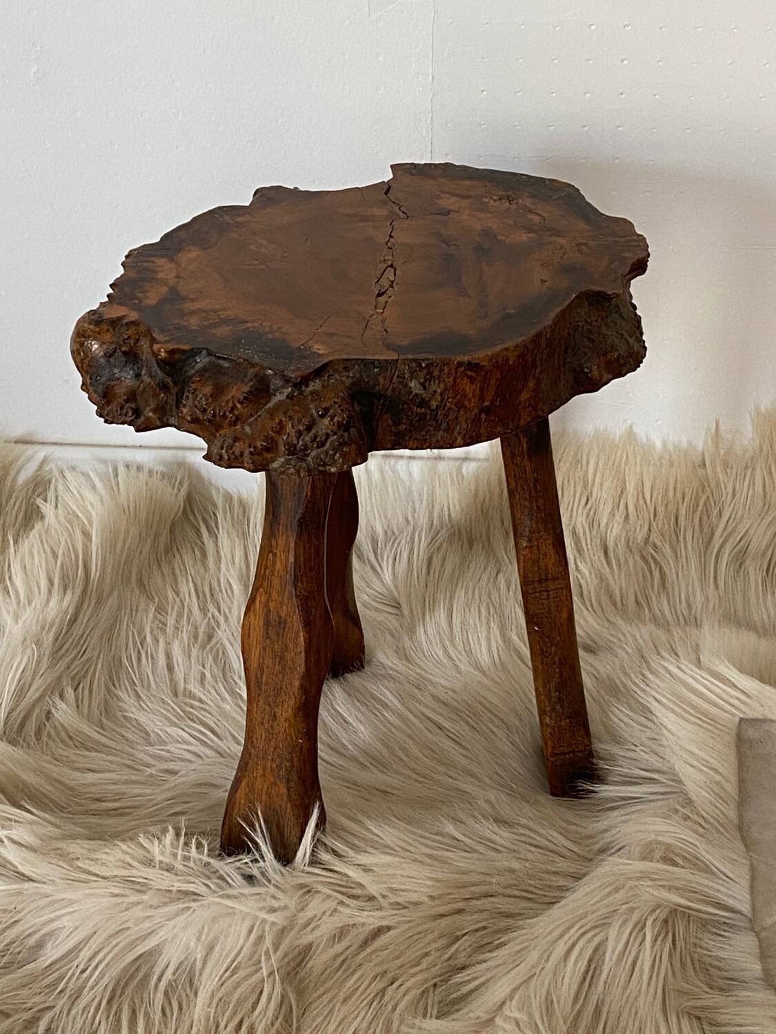 Elm tripod coffee table