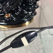 Lampe en céramique cheval, années 70