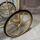 Vintage gold bar cart serving trolley