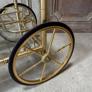 Vintage gold bar cart
