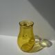Pichet vintage en verre jaune