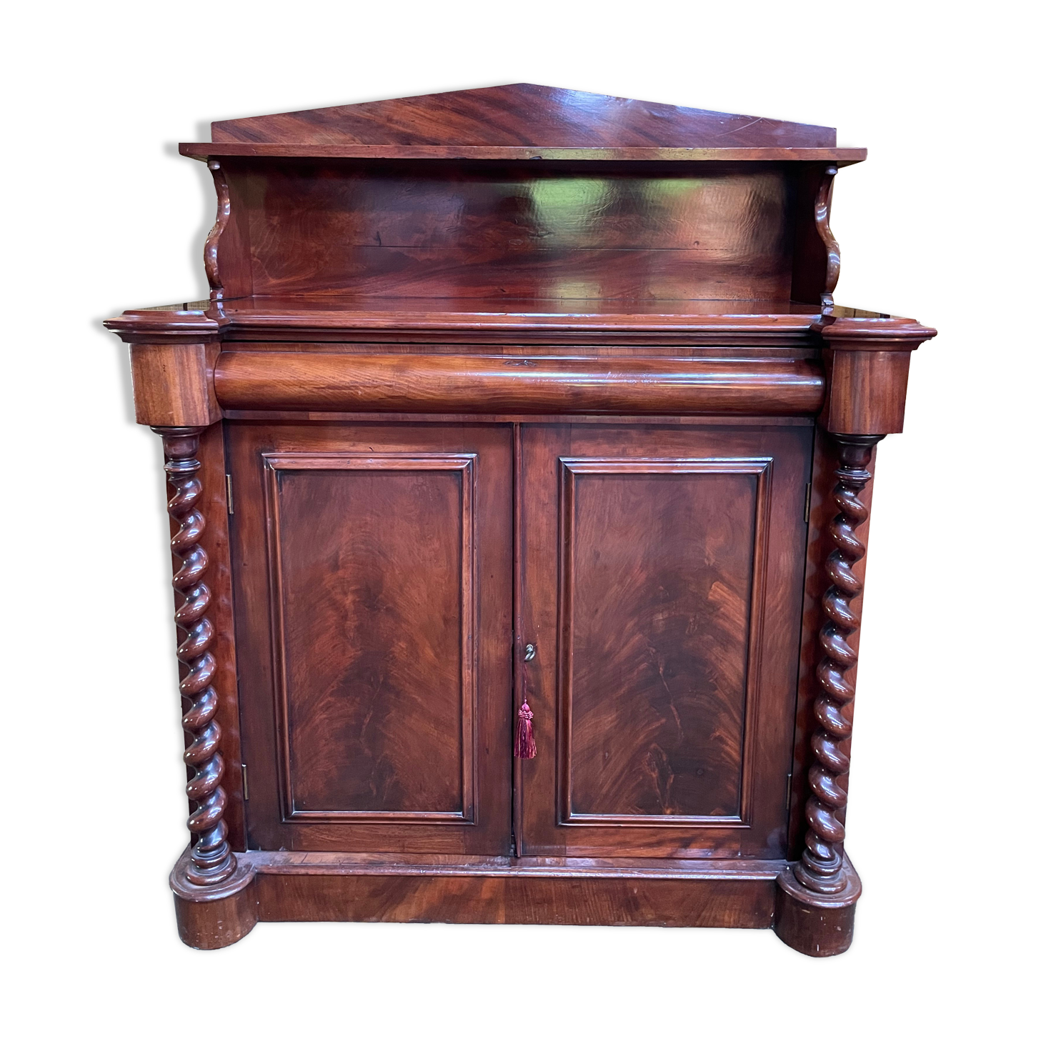 Low English Mahogany Buffet