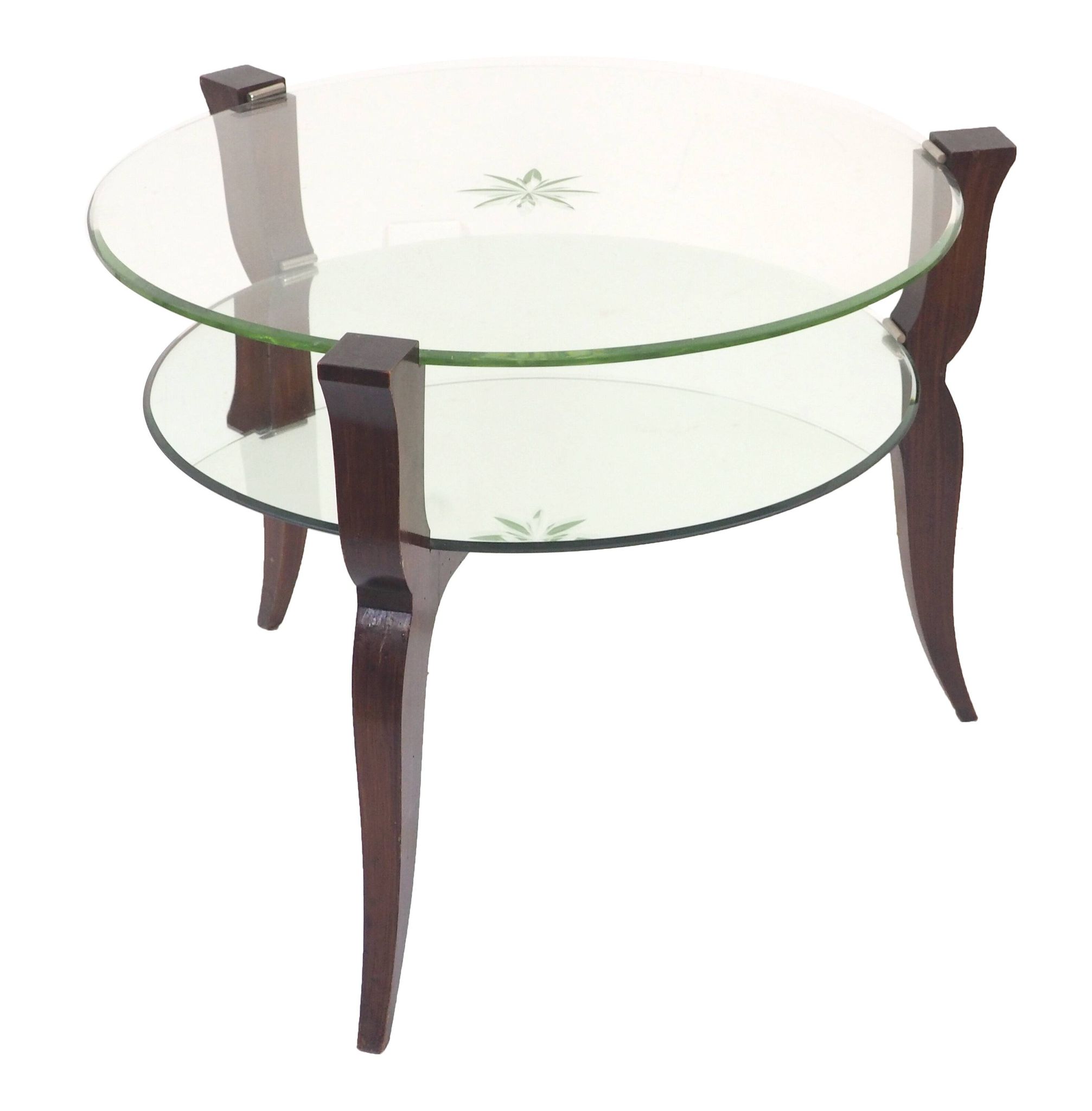 Art Deco glass and mirror table