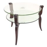 Art Deco glass and mirror table