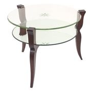 Art Deco glass and mirror table