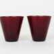 Four Kartio drinking glasses by Kaj Franck, mid-century style, from Nuutajärvi Nottsjö, Finland.