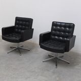 Set of 3 Executive Chairs by Vincent Cafiero for Knoll International, 1960s