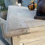 Raw wood sideboard