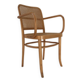 Bentwood and cane armchair