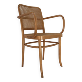 Bentwood and cane armchair