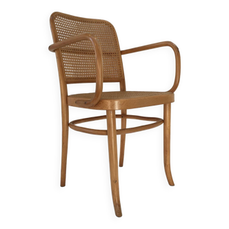 Bentwood and cane armchair