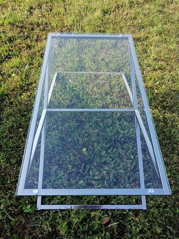 Table basse verre John Lewis Alice table basse134x h44x70