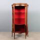 Antique baroque-style display cabinet in mahogany and bronze, Italy, 20th century.