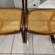 Suite of 4 chairs Baumann model sleigh vintage canning 1970