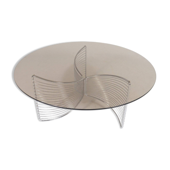 Space Age wire frame coffee table, Germany, 1970s