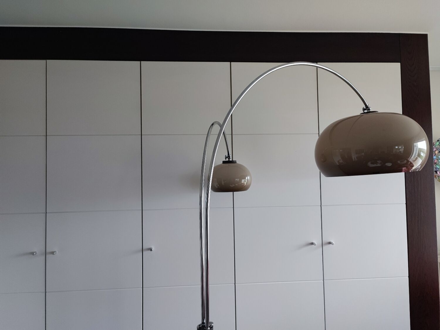 Dijkstra floor lamp chrome and plastic