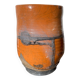 Raku vase / signed ceramic / handmade pottery
