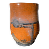 Raku vase / signed ceramic / handmade pottery