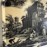 Fiberglass top canvas de Jouy style