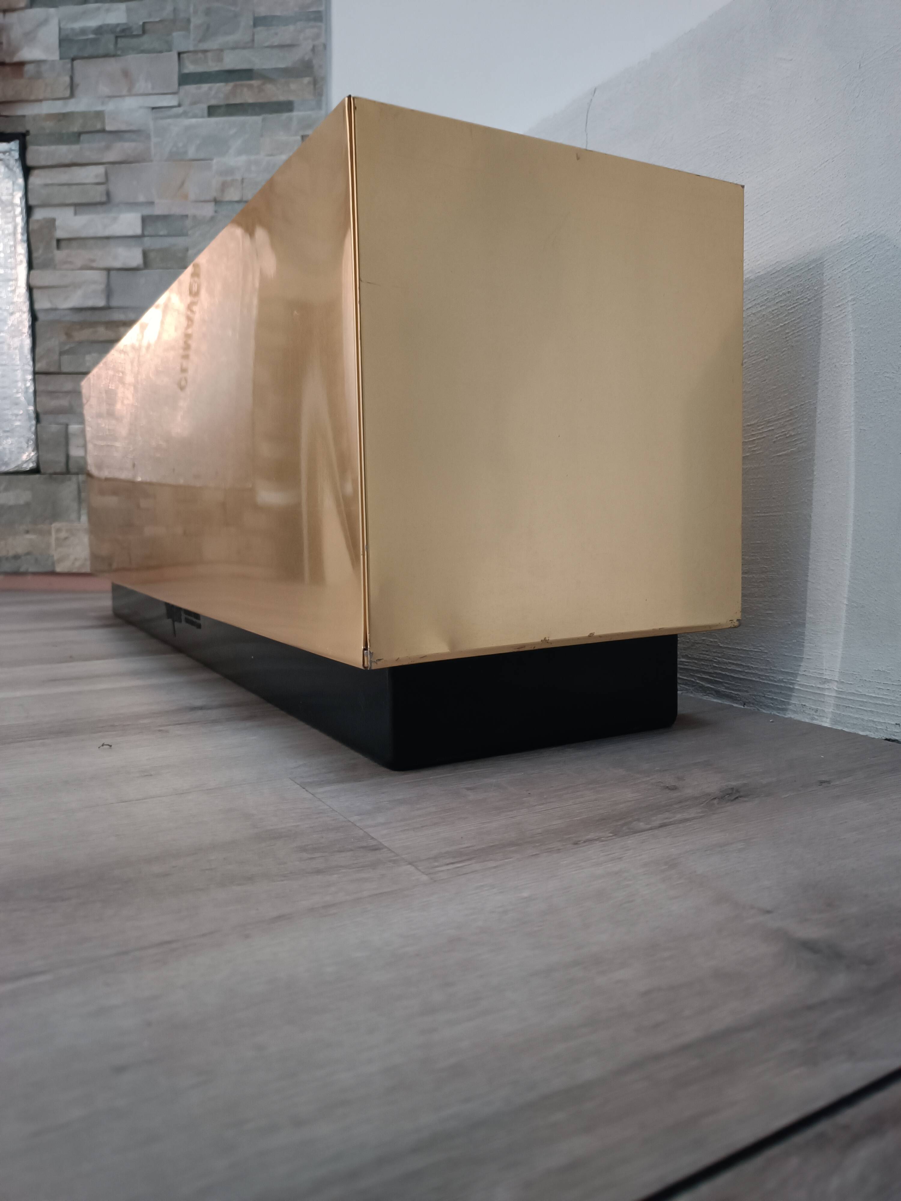 Brass planter by Hobby Flowers Barcelona 1990s