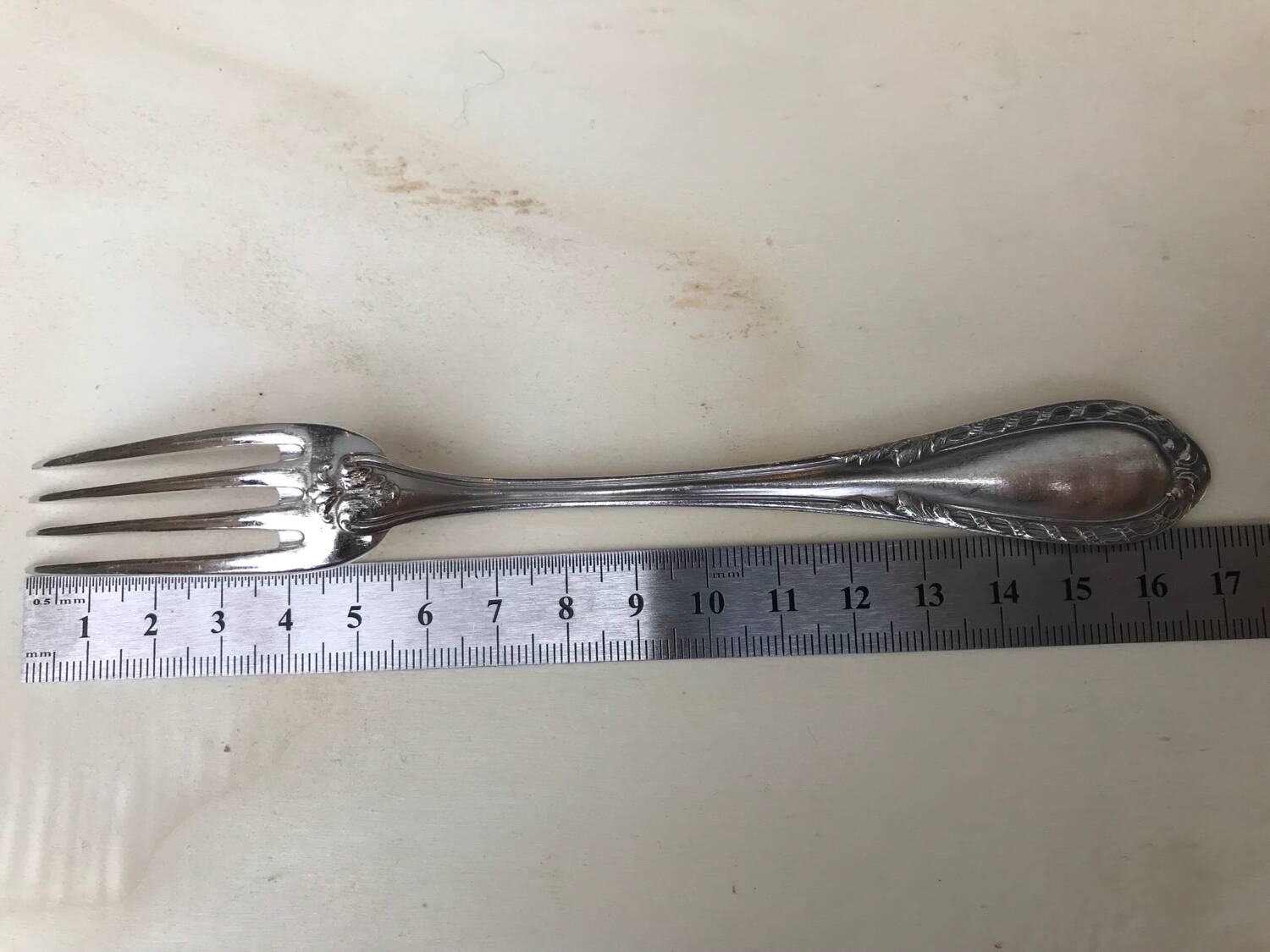 12 cheese or dessert forks - silver plated - Ravinet d'Enfert