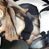 Metal flowers floor lamp