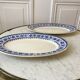 Duo of oval flat terre de fer u&c sarreguemines model "syrah" late nineteenth