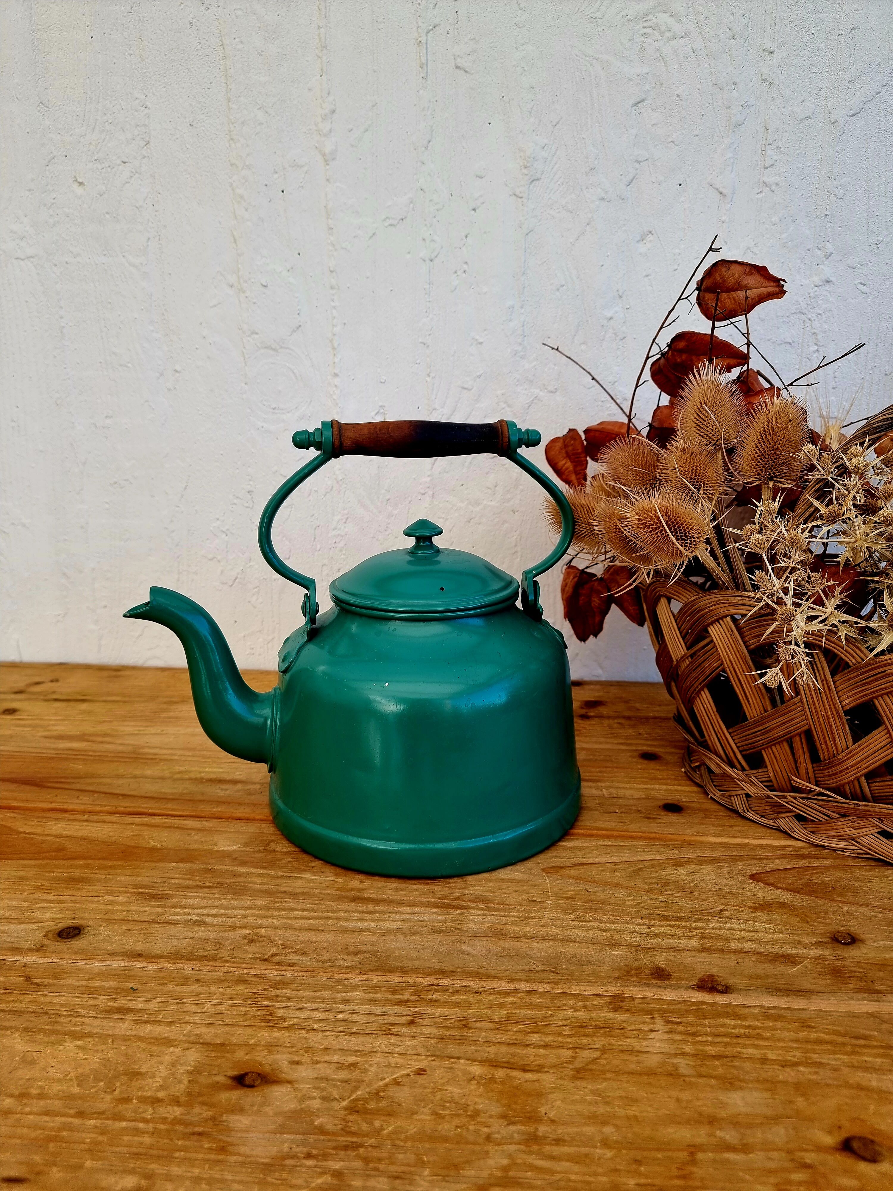 Vintage aluminum kettle