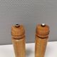 Vintage set of salt and pepper grinders, in oak Denmark 1960s