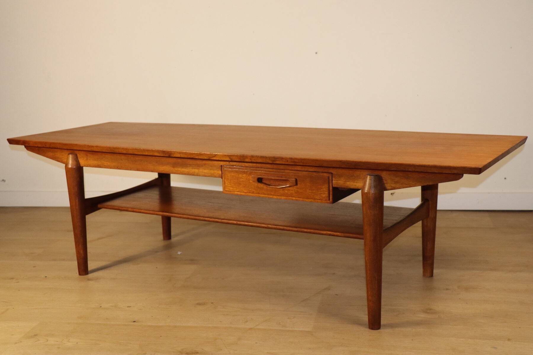 Scandinavian teak coffee table from the 1960s.