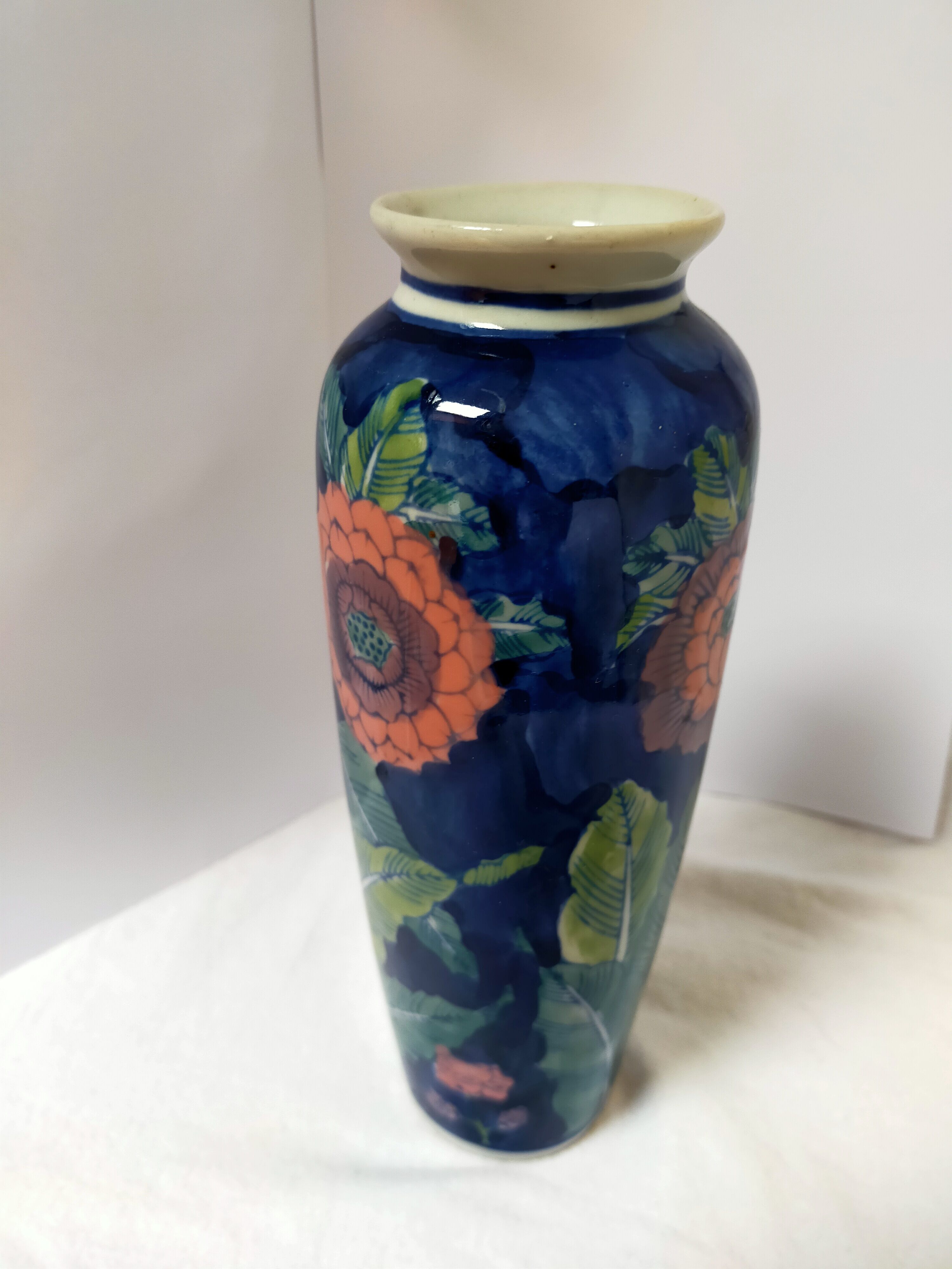 Flowery Japanese vase