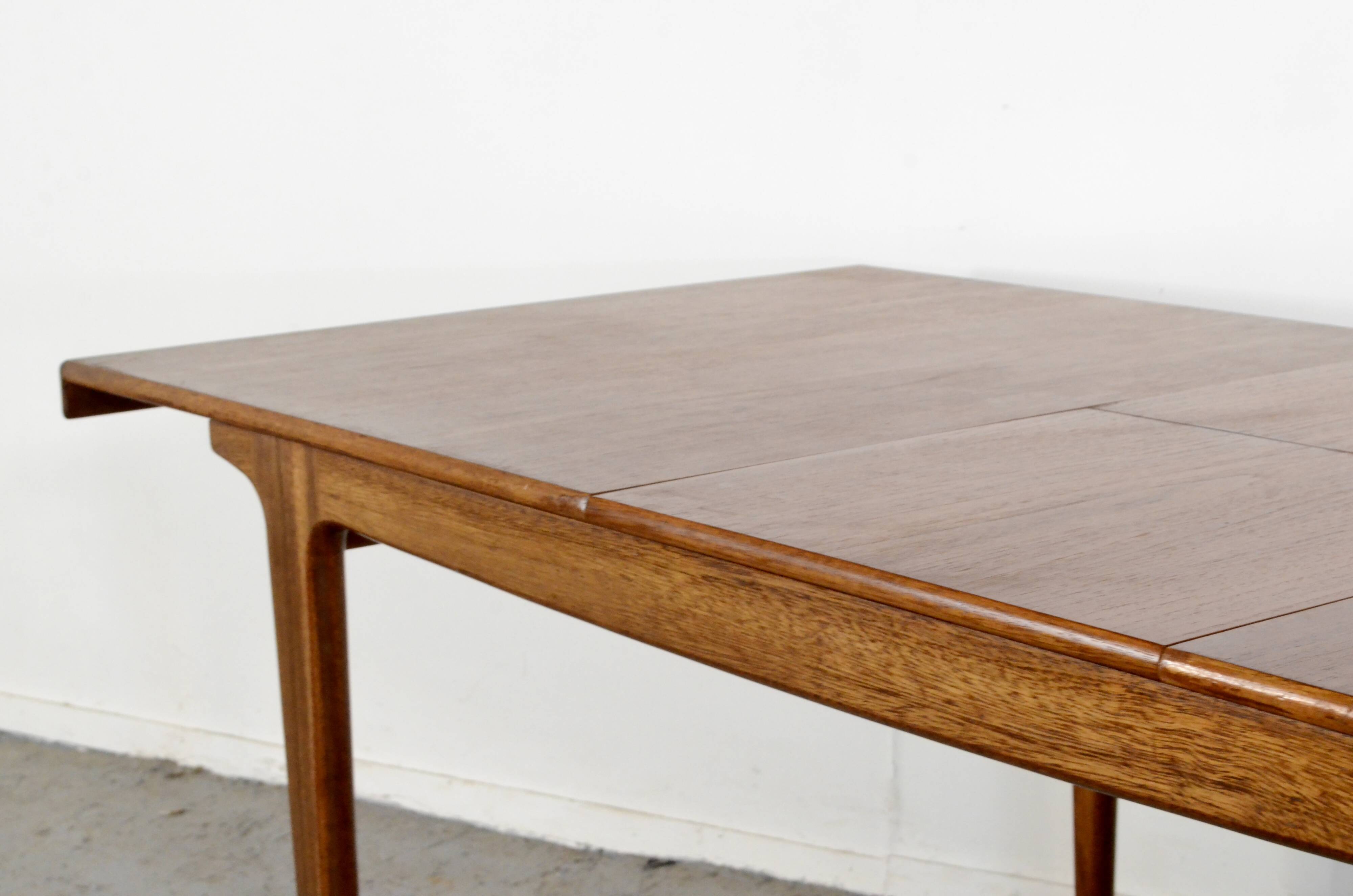 Danish Midcentury Extending Teak Table.