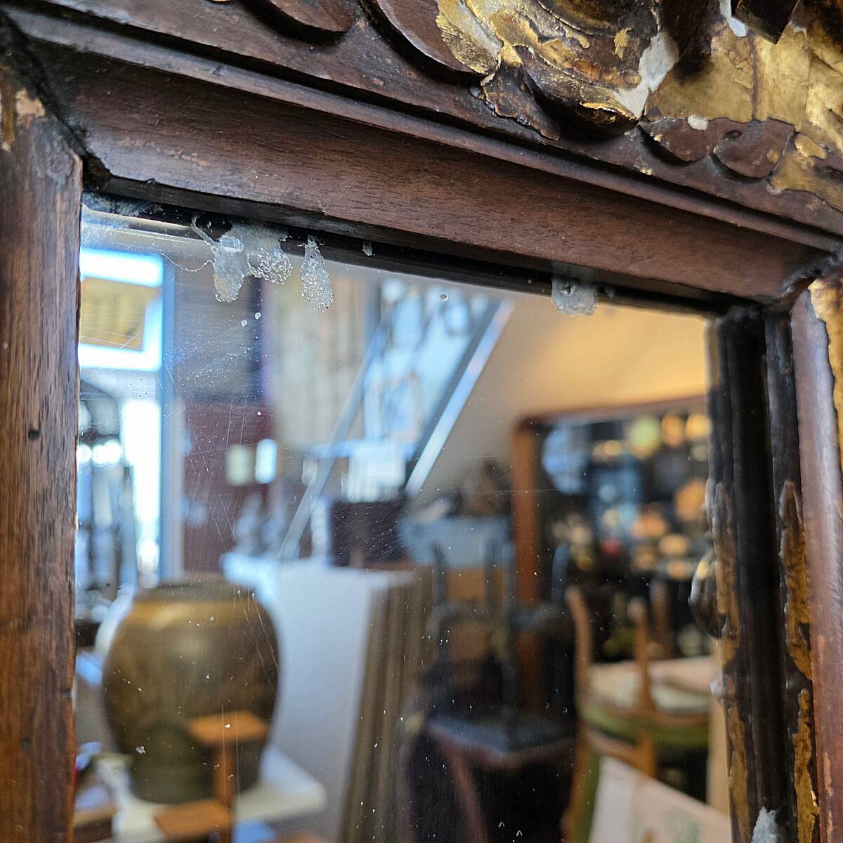 Antique Italian Baroque Mirror, 1st half 1700s