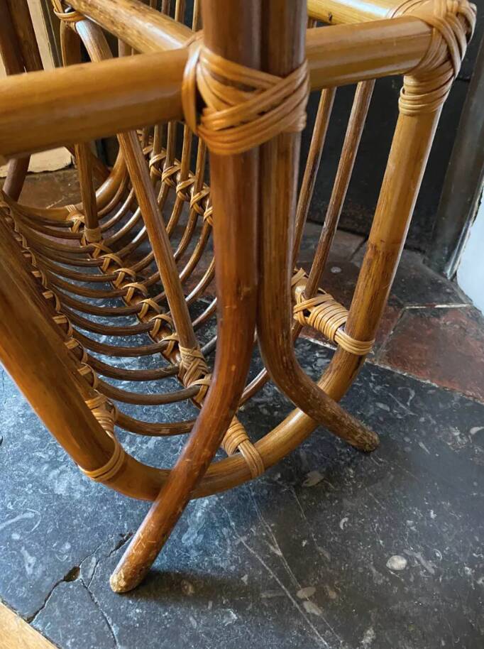 Bamboo magazine rack, 1960s