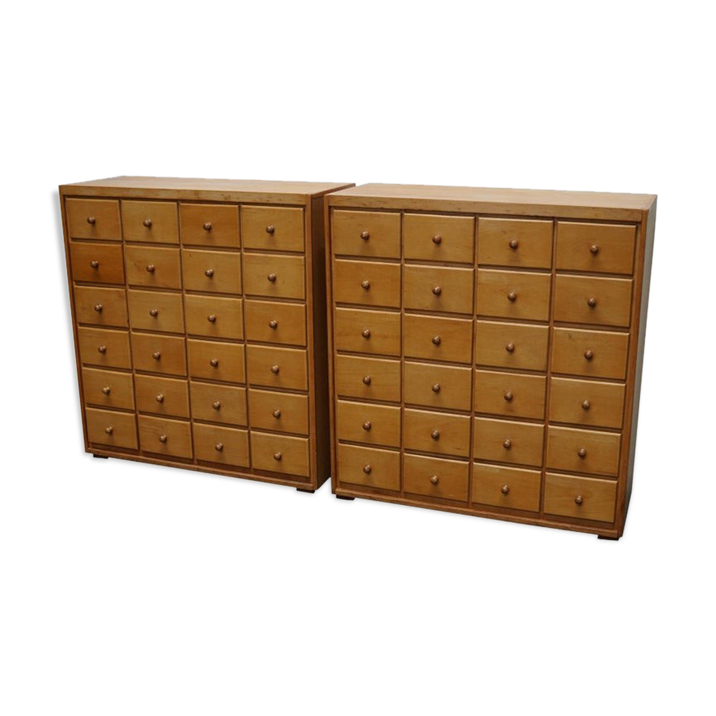 Pair of furniture from a 20th century Dutch apothecary