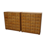 Pair of furniture from a 20th century Dutch apothecary