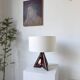 1950s ceramic table lamp, free form