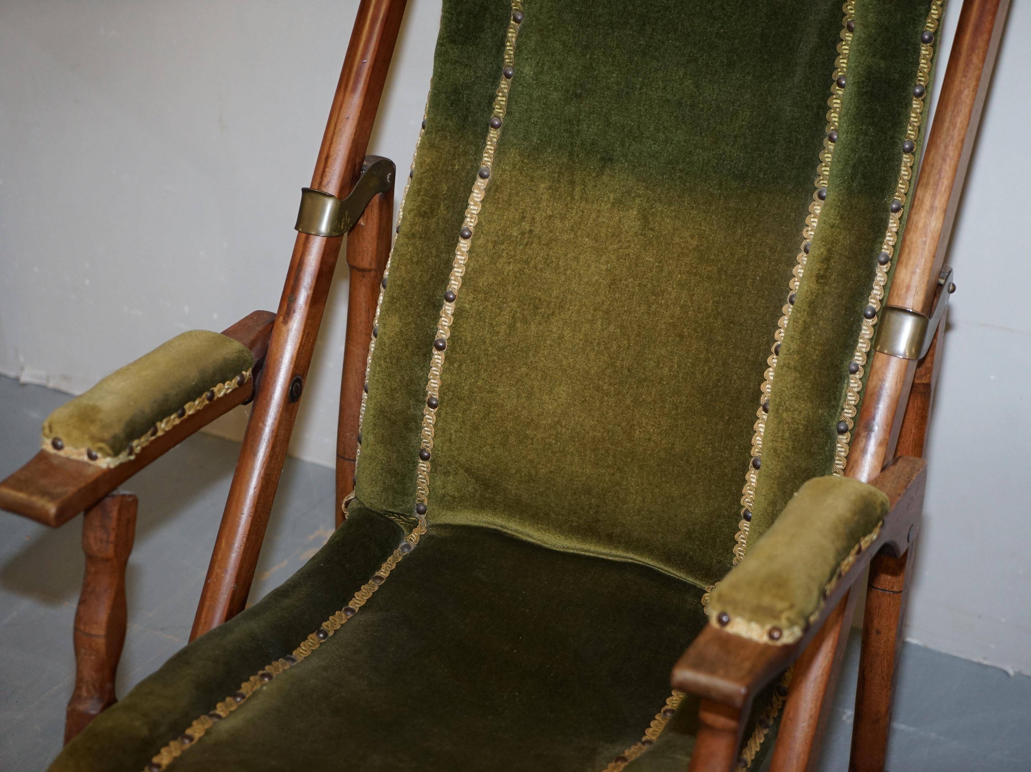 Pair of Victorian military folding chairs